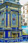 Central fountain, Plaza Alta main square, Algeciras, Spain. Art Print